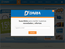 Tablet Screenshot of dariapinturerias.com.ar